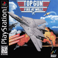 Top Gun Fire at Will Playstation US box art